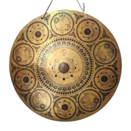 Gong de Viento en Bronce Resonante del Vajrayana para una Meditación Mejorada
