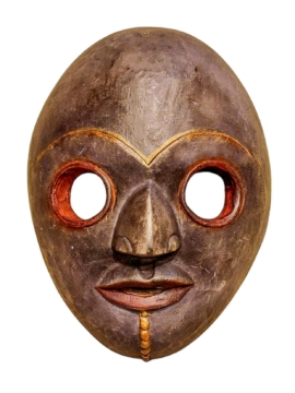 Máscara de Madera de las Enseñanzas del Vajrayana en Álamo