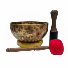 Seven Bronze Full Moon Bowl for Spiritual Reflection