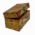 Caja ritual de madera tibetana con pintura a color
