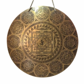 Gong de Viento de Bronce Vajrayana Auténtico para la Meditación y el Despertar Interior