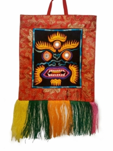 Cochin Brocade Wall Hanging of Bhairav