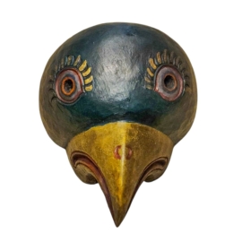 Máscara de Madera de Álamo de Garuda - Protector Divino del Águila