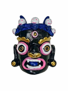 Bhairav Magnet - Metal Shiva Guardian Symbol