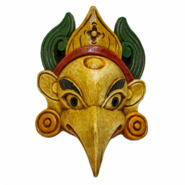Máscara de Madera de Garuda - Protector de Madera de Álamo