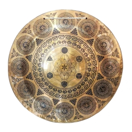 Gong de bronce Vajrayana para la meditación profunda