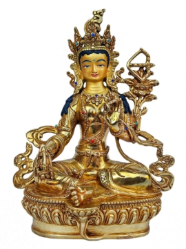 Estatua de Tara Roja - Cobre, cara dorada