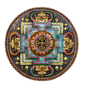 Tibetan Resin Wall Hanging with Double Dorje