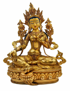 Green Tara Copper Statue - Guardian of Compassion & Swift Action, 36cm