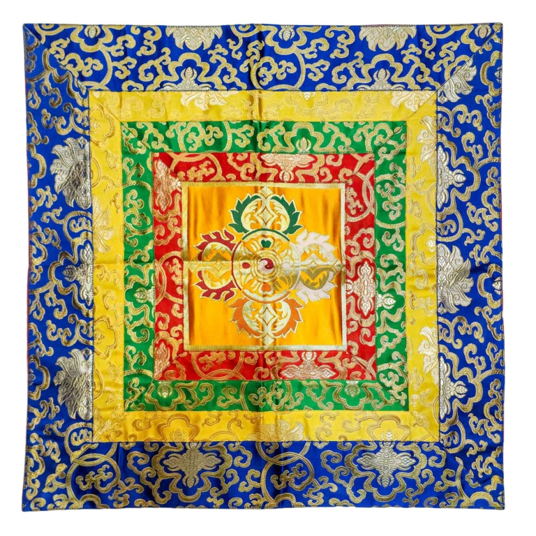 Tapiz de Brocado de Cochin: Dorje Doble Bordado