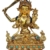Estatua de Manjushri en cobre con rostro dorado - Encarnando la Sabiduría y la Compasión