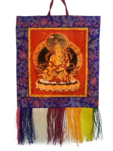 Cochin Brocade Wall Hanging of White Tara