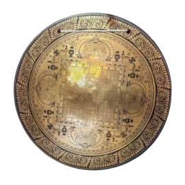 Gong de Viento Tibetano de Bronce Resonante para Ritual y Meditación