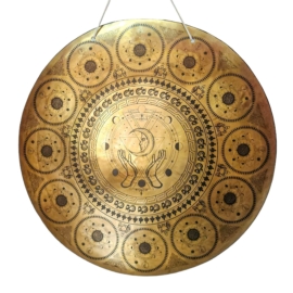 Gong de Viento de Bronce Sagrado para Rituales Vajrayana Mejorados