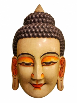 Máscara de Buda - Arte en Madera de Álamo