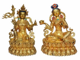 Copper Statue of Mandarava and Yeshe Tsogyal