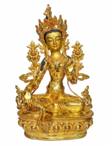 Green Tara Copper Statue of Compassion