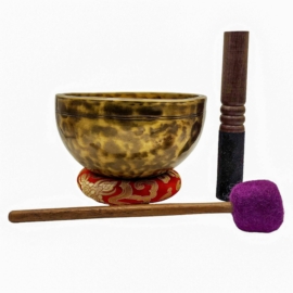 Jambati Singing Bowl Seven Bronze Metal Antique Finishing