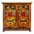 Armario tibetano de madera pintada con Buda