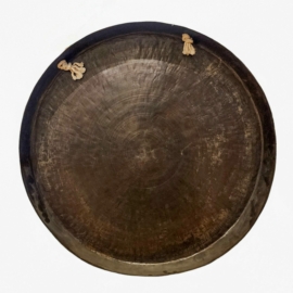 Gong Chau en bronze avec gravure de mandala
