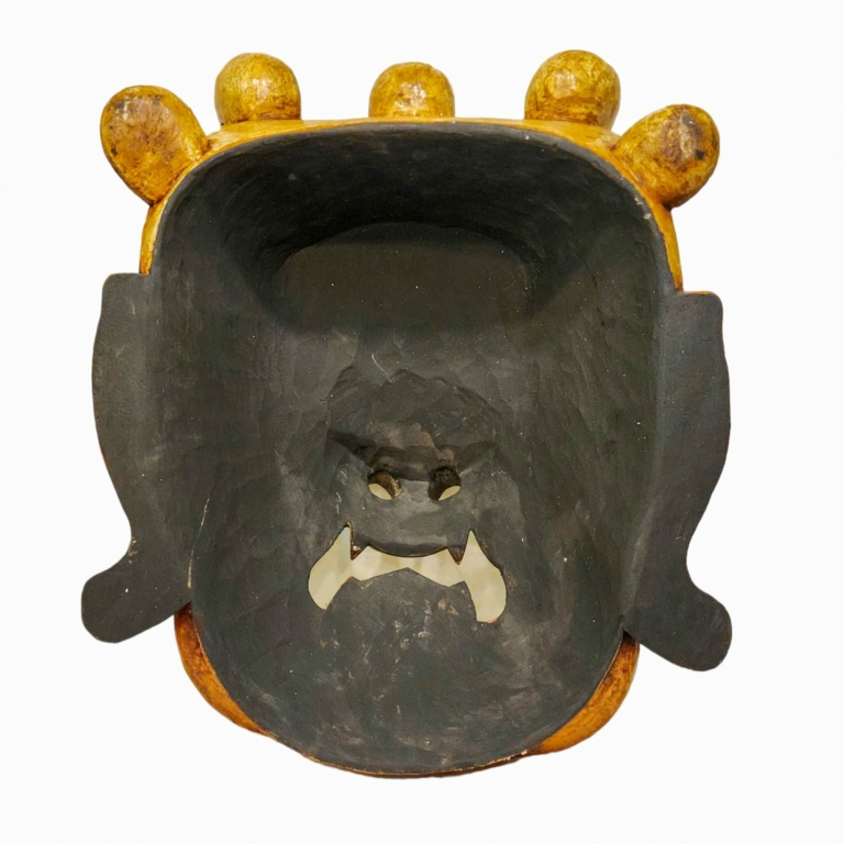Mahakala Bhairav Mask in Poplar Wood