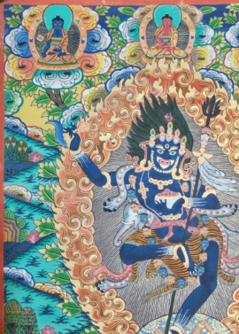 Peinture de la Yogini Nairatmya sur toile de coton