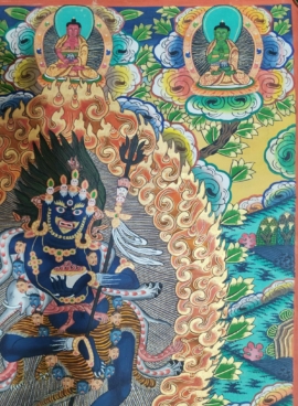 Peinture de la Yogini Nairatmya sur toile de coton