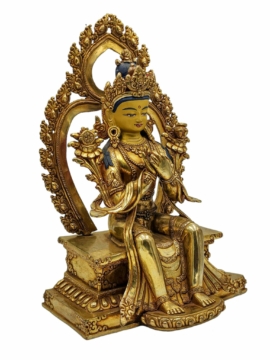 Statue de cuivre de Maitreya Bouddha – Étreindre l&rsquo;amour et la compassion