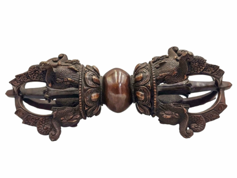 Dorje Vajra de Cobre con Acabado Antiguo