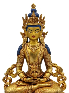 Statue en cuivre d&rsquo;Aparimita – Incarnation de la longévité et de la sagesse