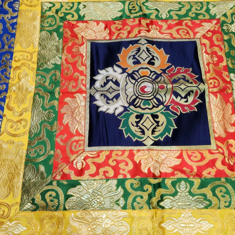 Cochin Brocade Double Dorje Wall Hanging