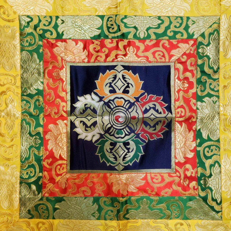 Cochin Brocade Double Dorje Wall Hanging