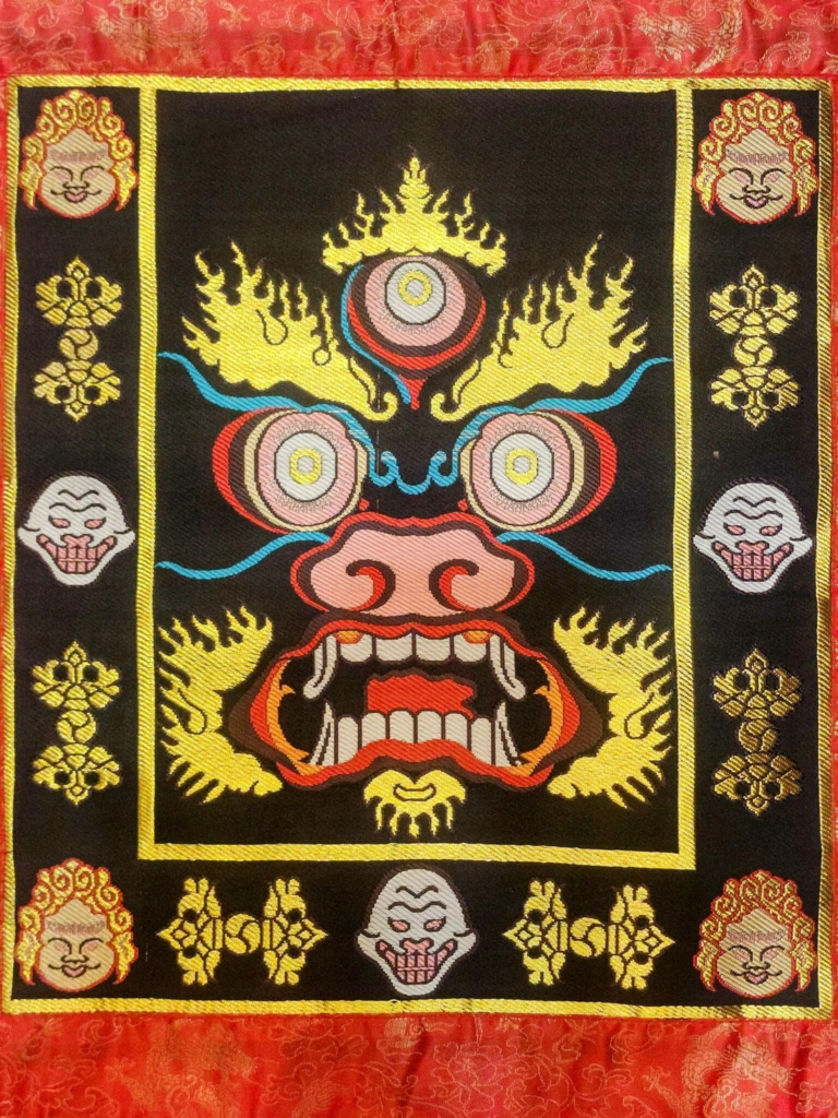Tenture murale en brocart de Cochin de Bhairav