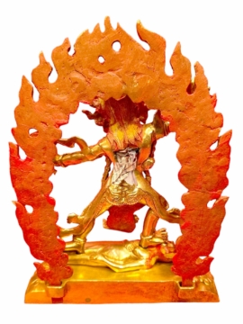 Ekajata Copper Statue &ndash; Full Gold Plated, Fierce Protector of Wisdom