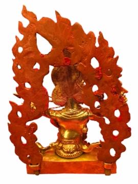 Rahula Copper Buddhist Statue &ndash; Gold Plated
