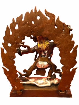 Ekajata Copper Statue &ndash; Fierce Protector of Wisdom, 20 cm