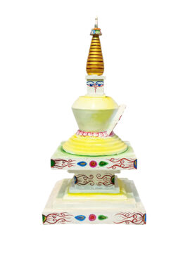 Stupa en bois représentant Shakyamuni Bouddha