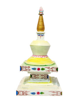 Stupa en bois représentant Shakyamuni Bouddha
