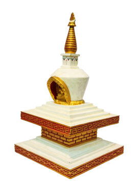 Stupa en Bois de Buddha Vairochana