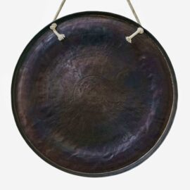 Gong de bronze du Vajrayana avec un design de mandala sacré pour la méditation profonde
