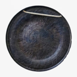 Gong symphonique en bronze Vajrayana avec gravure d&rsquo;arbre pour la méditation