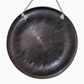 Gong en bronze Vajrayana avec gravure de mandala pour résonance spirituelle