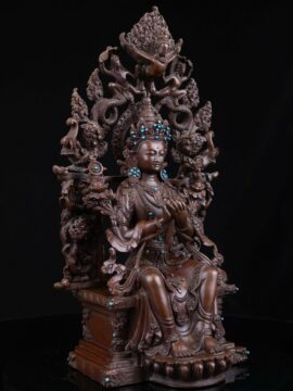 Statue en cuivre de Maitreya Bouddha – Embodement de l&rsquo;amour et de la compassion