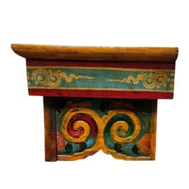 Table rituelle pliante en bois tibétain