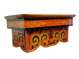 Table rituelle pliante en bois tibétain
