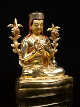 Statue en cuivre de Sakya Pandita Kunga Gyaltsen