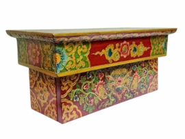 Table rituelle pliable en bois tibétain