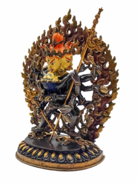 Chakrasamvara Copper Statue &ndash; 18 cm Tantric Deity