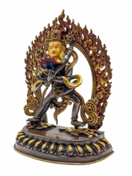Chakrasamvara Copper Statue &ndash; Chocolate Oxidized Finish