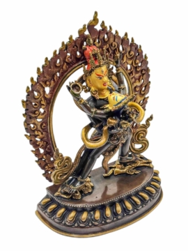 Chakrasamvara Copper Statue &ndash; Chocolate Oxidized Finish